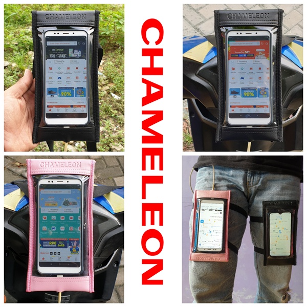 Holder hp motor matic waterproof  Tas holder cover hp sepeda motor