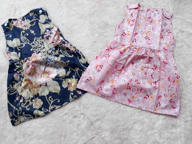 Dress kutung anak 1-5th Katun Catra Termurah / Dress catra Dress Kancing Pundak  / Dress Anak