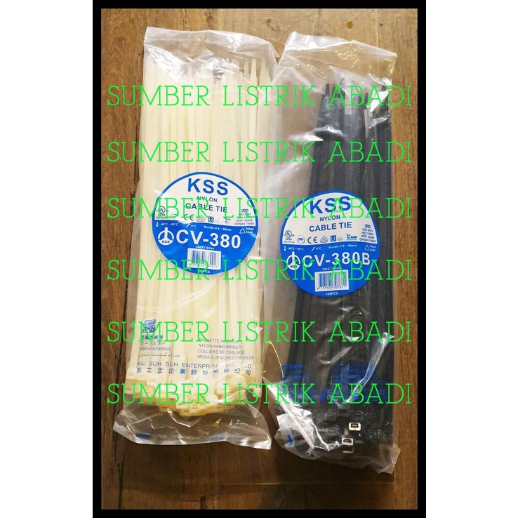 

BEST SELLER !!! KABEL TIES KSS CV 380 ISI 100PCS (HITAM/ PUTIH) TERLARIS