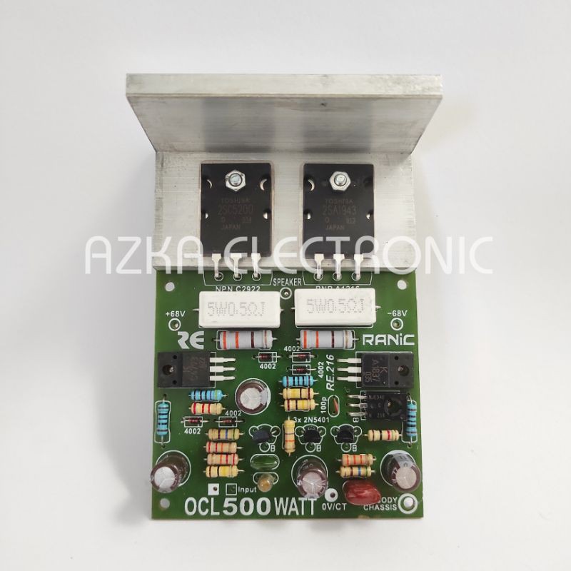 Kit Power Amplifier SOCL Mono Plus TR Toshiba 500W