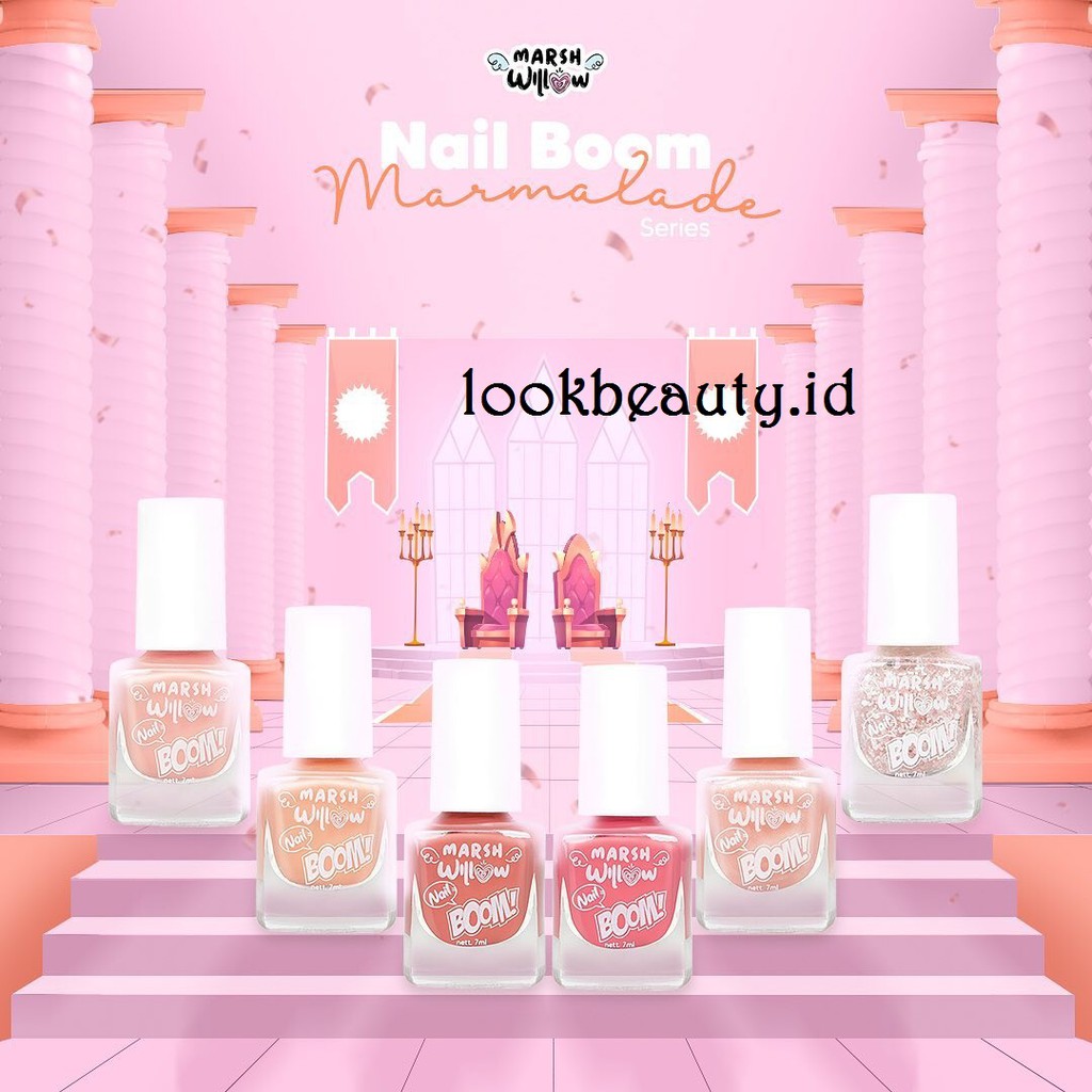 (BPOM) Marshwillow Nail boom nail polis Series (set) by Natasha Wilona - Kutek / TOP COAT MW