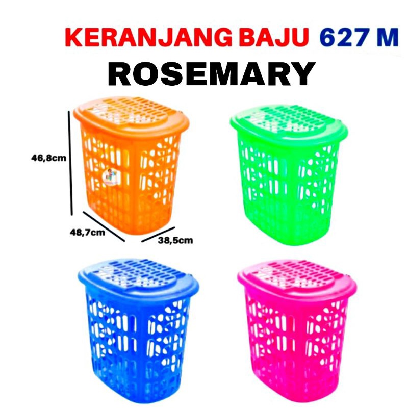 ( GOJEK / GRAB) Keranjang Laundry Rosemary Shinpo SIP 627 M / Keranjnag Baju Shinpo