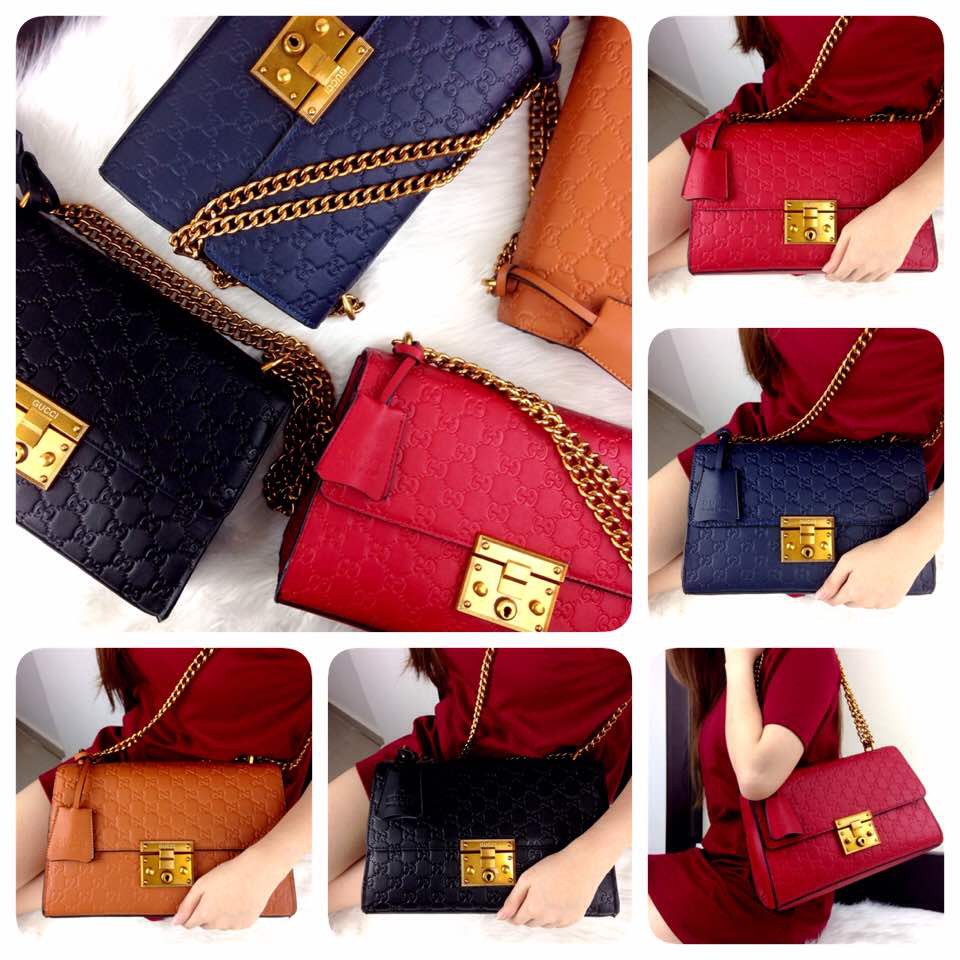 GUCCI Padlock GG Signature Embossed SS17 Bag