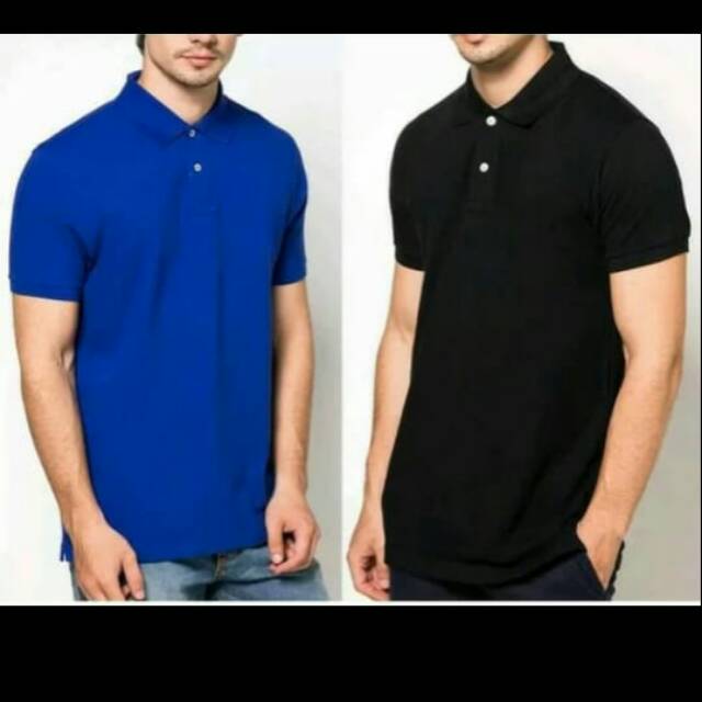 Kaos baju pria berkerah polo shirt POLOS kaos jumbo