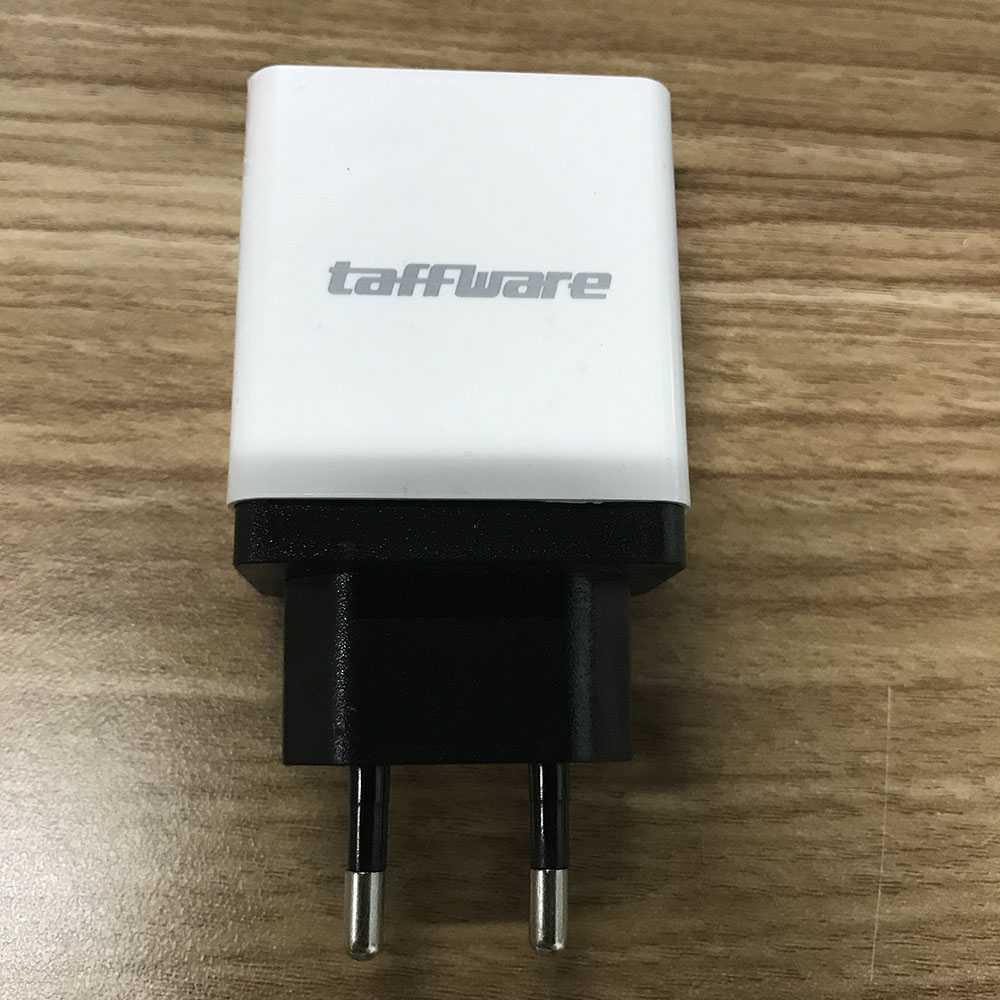 Taffware Charger USB 3 Port Qualcomm QC 3.0 EU Plug - AR-QC-03 ( Al-Yusi )