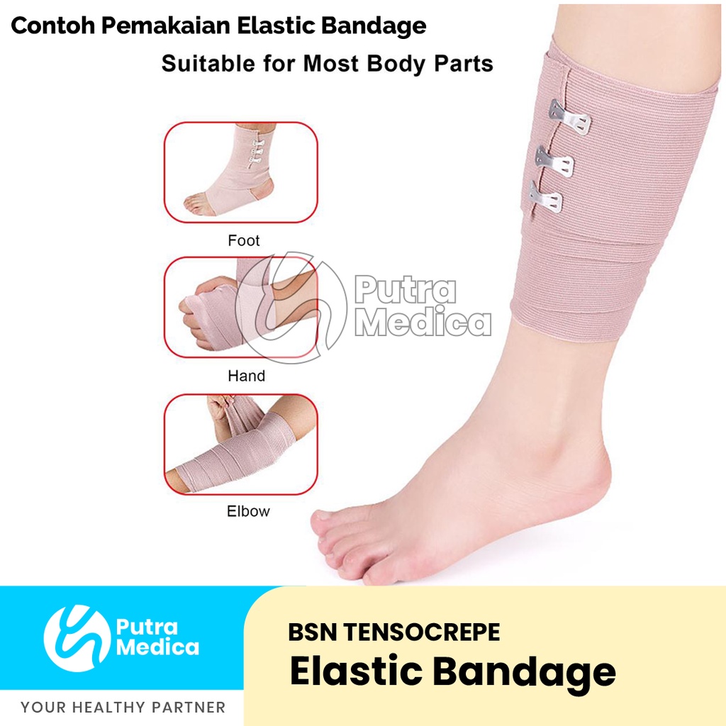 BSN Tensocrepe Elastic Bandage 10cm x 4,5m / Perban Coklat Elastis