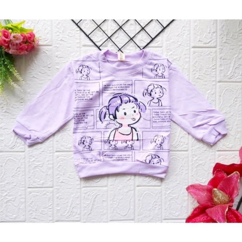 PAKET HEMAT 3 PICS Sweater Anak Perempuan Import Usia 3 Bulan - 3 Tahun/ Pakaian Anak 100% Import Katun