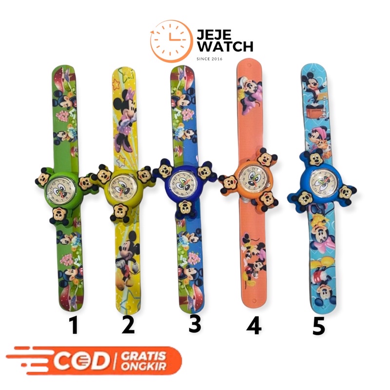 Jam tangan anak ceplok spinner karakter cowok