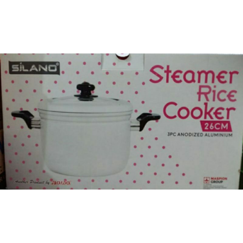Panci Serbaguna | Silano Steamer Rice Cooker 22, 24, 26, 28 cm | Panci Kukusan