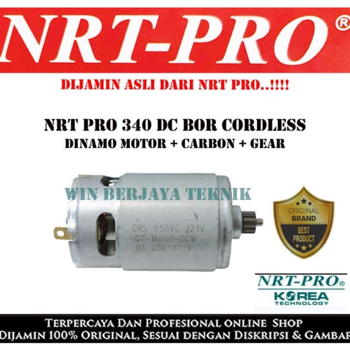 Jual Dinamo Motor Bor Cordless V Nrt Pro Dc Startor Bor Baterai