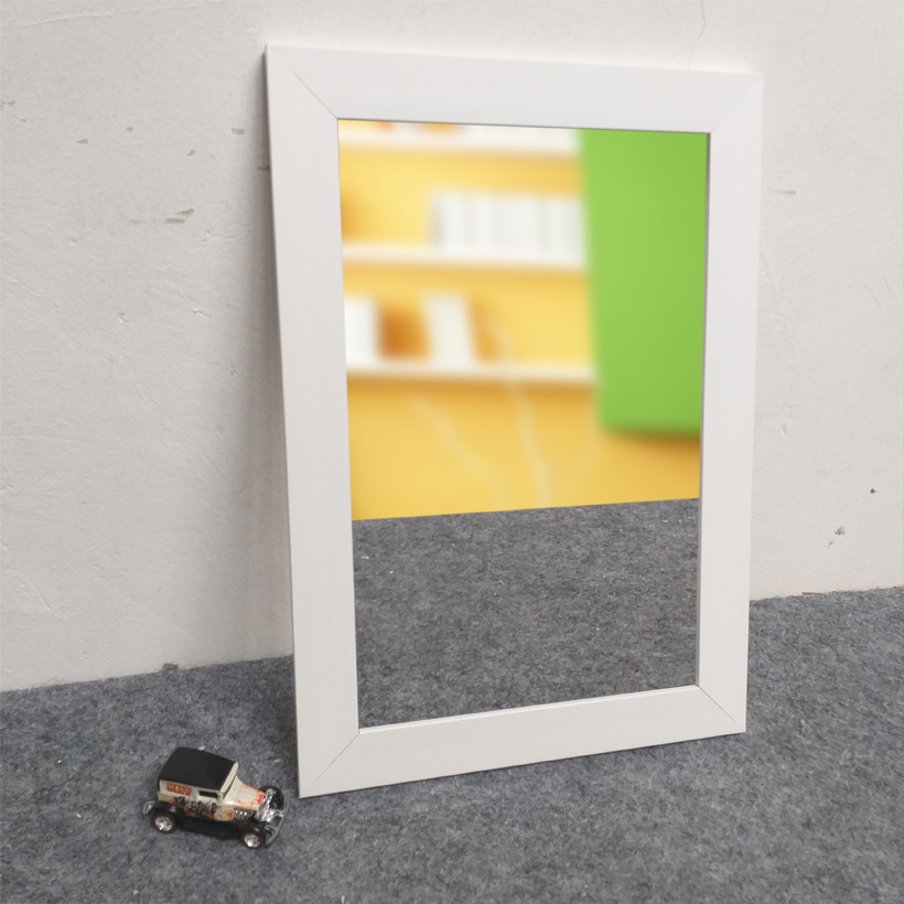 Kaca Cermin Gantung Murah - Cermin Dinding Minimalis-Putih