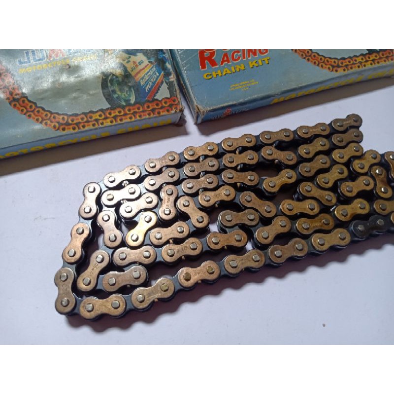 RANTAI MOTOR GOLD COCOK UNTUK SUPRAX/JUPITER Z UKURAN 420 PANJANG 122L