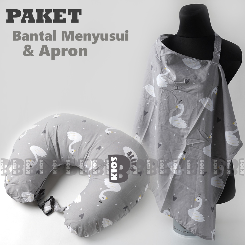 PAKET BANSU BANTAL MENYUSUI JUMBO + APRON COVER MENYUSUI TERMURAH