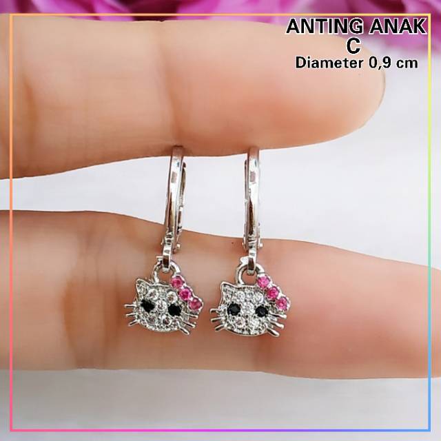 Anting xuping anting anak hello kitty lapis emas gold I122