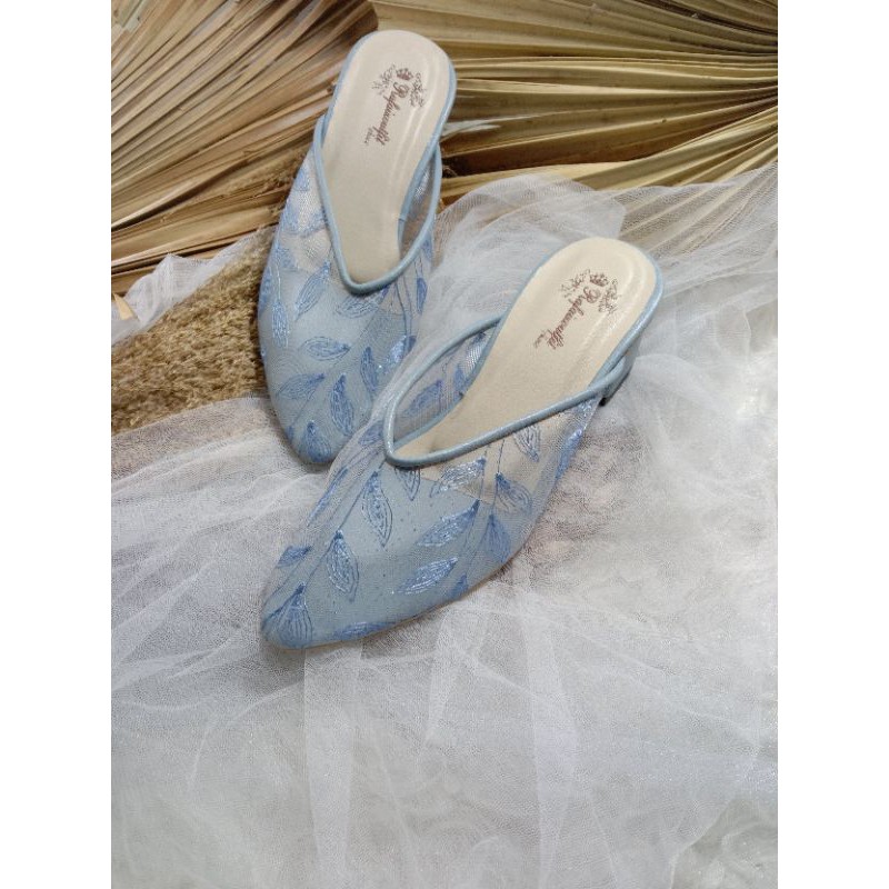 sepatu johana iceblue sepatu wanita 5cm hak tahu