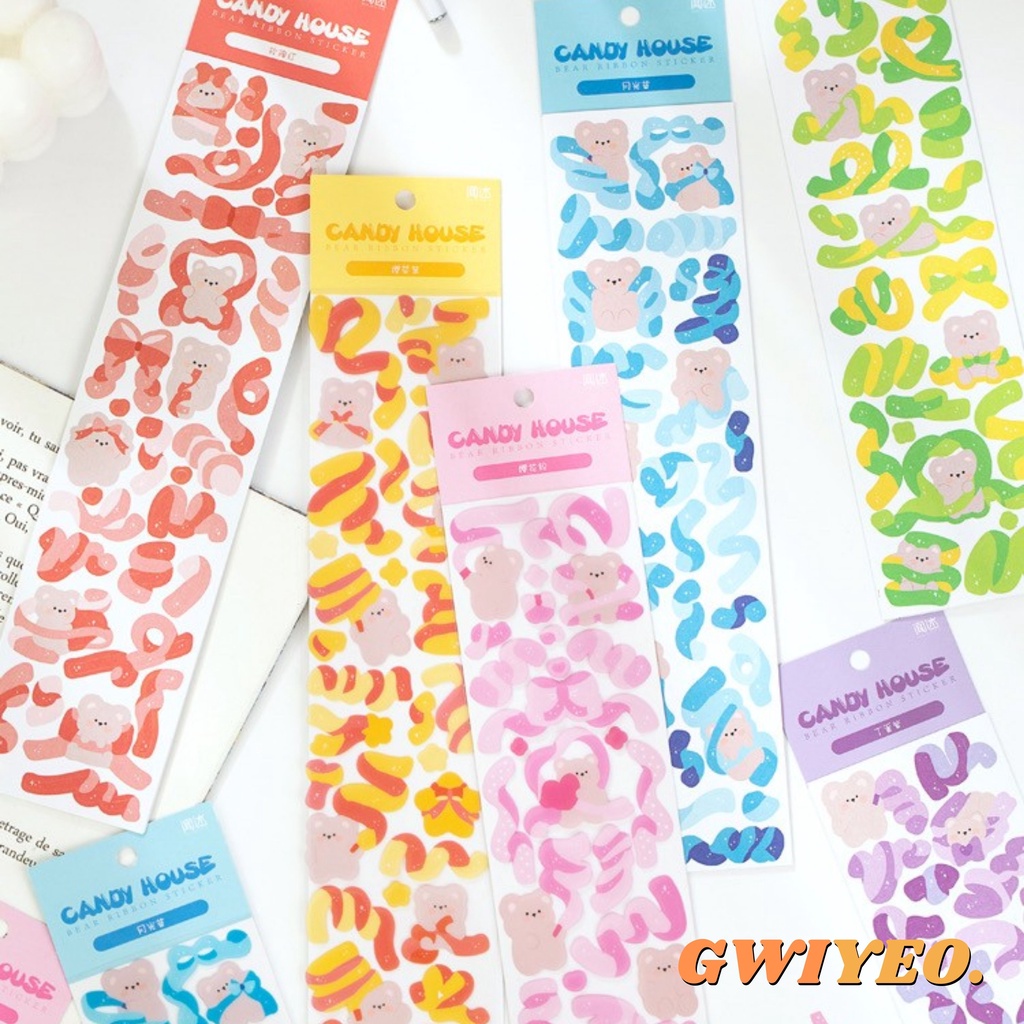 

Isi 2 Lembar Sticker Decoration Candy Party Bear Lucu