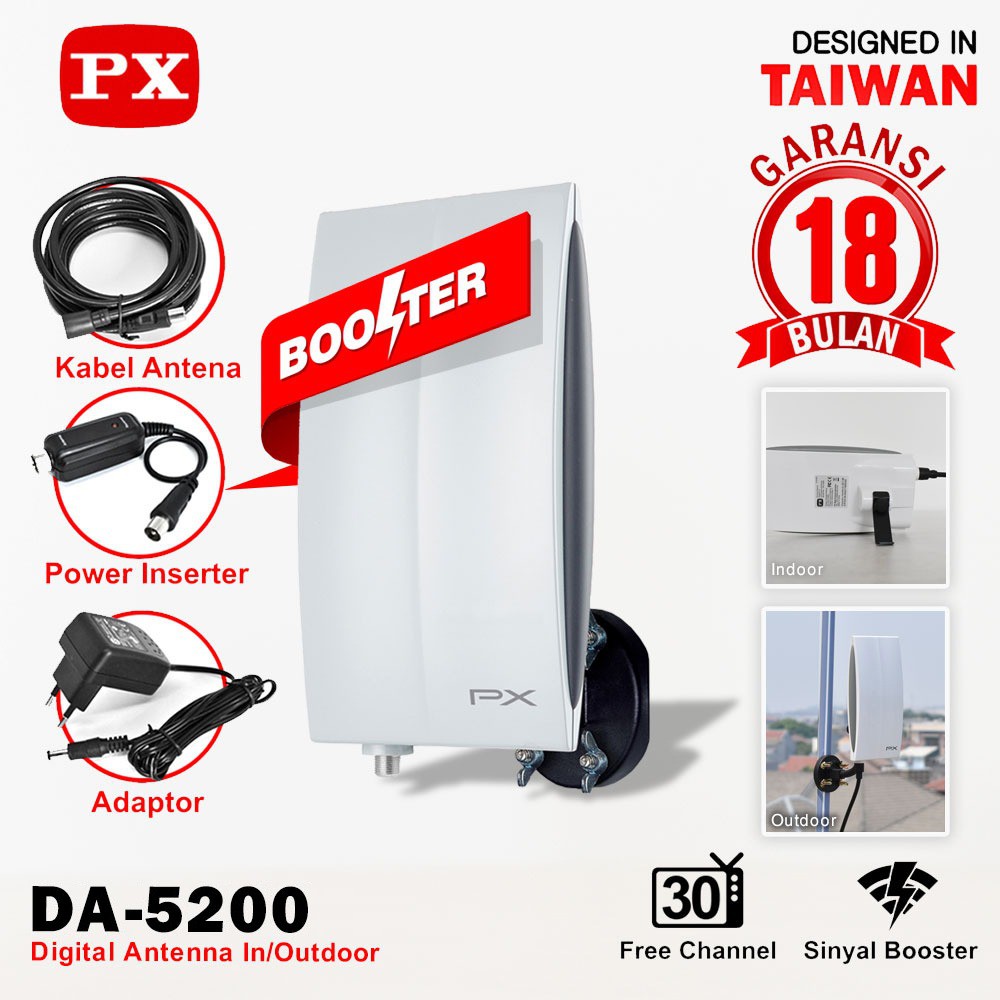 PX Antena TV Digital Indoor/Outdoor DA-5200