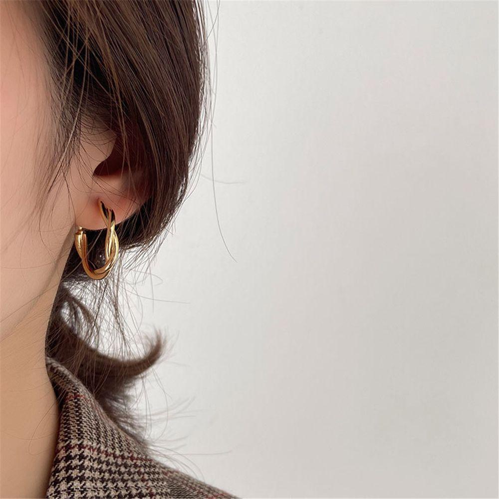 Lily Lingkaran Anting Pesta Fashion Pernikahan Pertunangan Punk Elegan Gothic Hip Hop Bulat Hoop Earrings