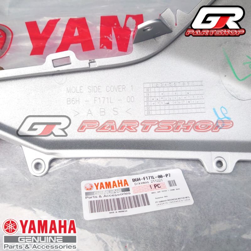 KANAN KIRI DI VARIAN | BODY MOLE SAYAP BAWAH SILVER DOFF B6H-P7 NEW NMAX ORIGINAL YAMAHA ORI YGP