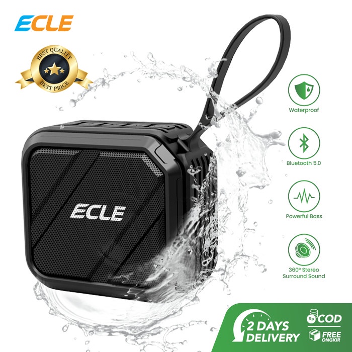 Ecle Ec-3 Speaker Hi Fi Bass Portable Waterproof Bluetooth