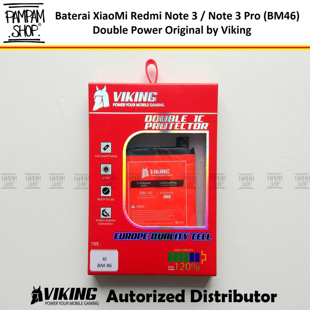 Baterai VIKING Double Power Original XiaoMi BM46 Redmi