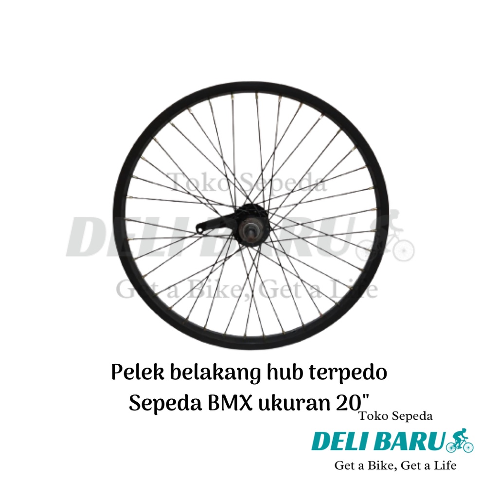 Pelek TORPEDO jadi ukuran 20 murni Velg Alloy hub belakang saja TERPEDO sepeda BMX
