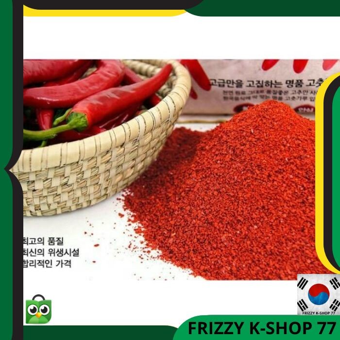 

Marhies- Bumbu Korea Halal/Korea Chili Gochugaru- Cabai Bubuk Ori Import 250 Gr - Halus