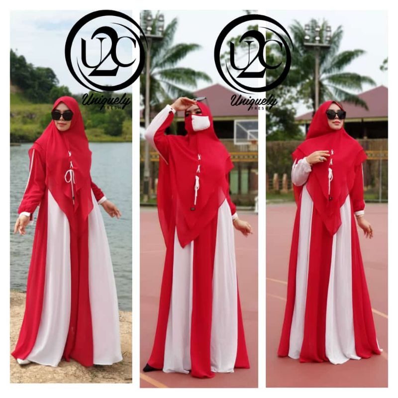 SET GAMIS HURRIN SYARI PREMIUM BY U2C
