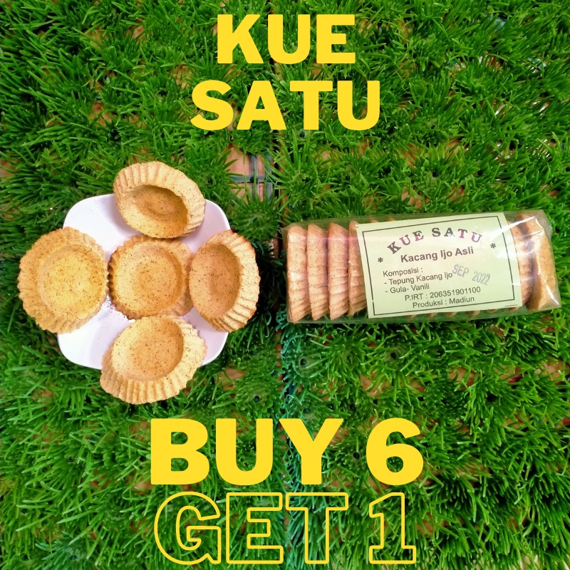 

Kue Satu Kacang Ijo / Kue Satu Kacang Hijau / Kue Khas Daerah Madiun /Kue Jadul /Kue Tradisional /Makanan Kering /Camilan Kering Enak Bergizi Murah Kekinian Terbaru Tahan Lama70 gram