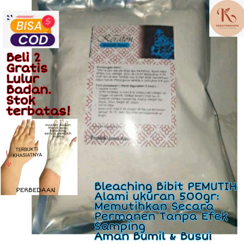 MASKER BADAN ALAMI TRADISIONAL KILOAN/ MANDI SUSU/ BLEACHING BADAN/ BIBIT PEMUTIH ALAMI