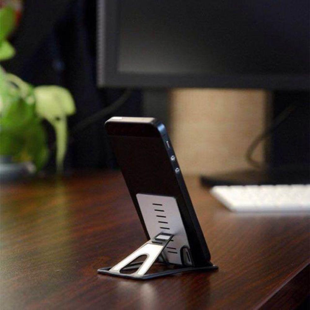 Rebuy Mobile Phone Stand Universal Aluminium Alloy Braket Lipat Meja Desk PC Tablet Table Mount Penyangga Rak Telepon