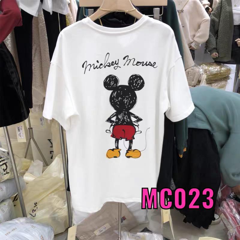 Oversize Tee Tshirt Model Longgar Utk Wanita Motif Mickey Mouse MC023