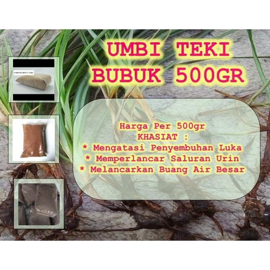 

Umbi Teki Bubuk 500 gram Herbal Alami