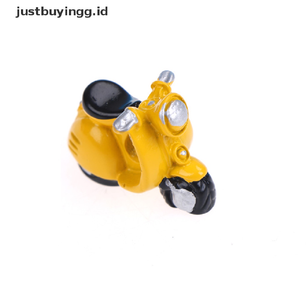 (Justbuyingg.Id) Miniatur Motor Roda Tiga Untuk Dekorasi Taman Mini / Rumah Boneka