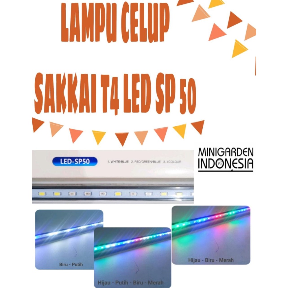 SAKKAI PRO T4 LED-SP50 14W SUBMERSIBLE LAMP LAMPU LED CELUP AQUARIUM