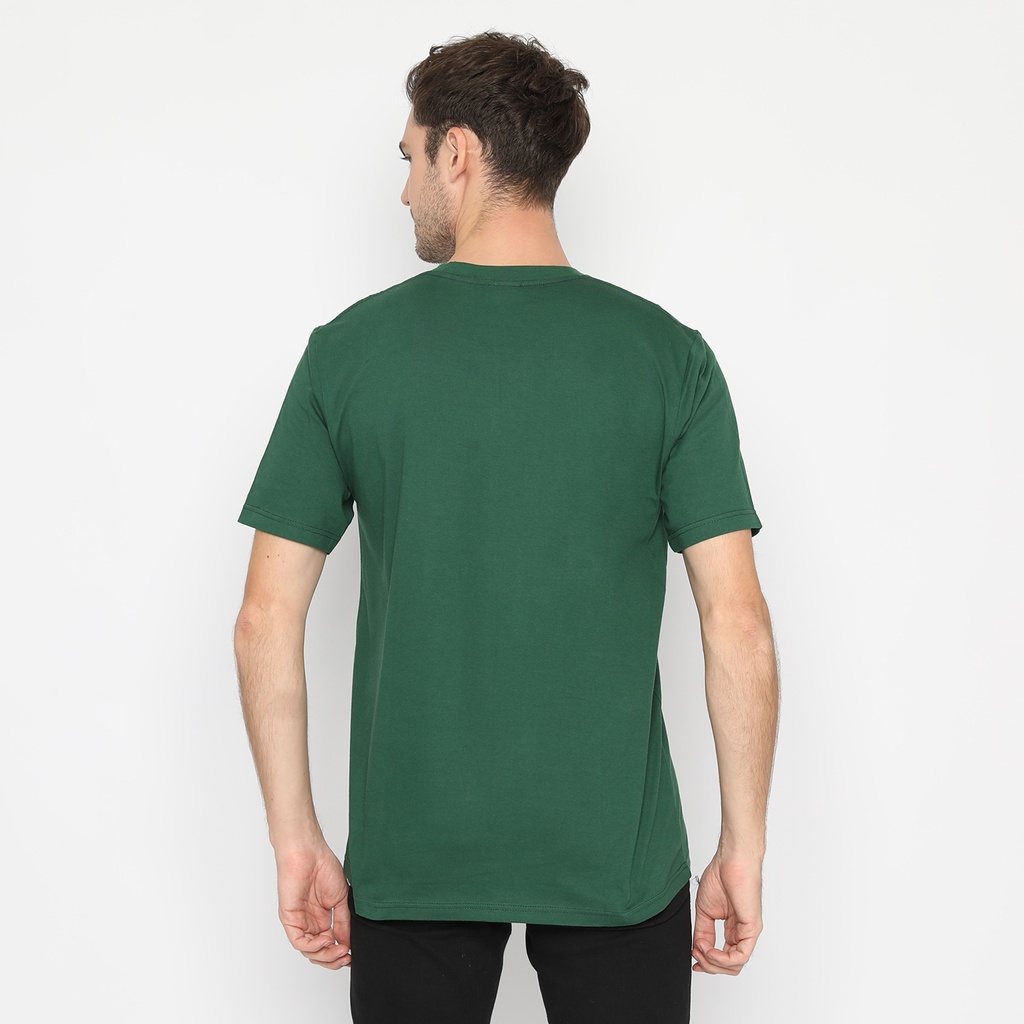 RS31 T-Shirt Green Basic - Kaos Polos Lengan Pendek Hijau Soft Combed 30s Super Big Size Jumbo