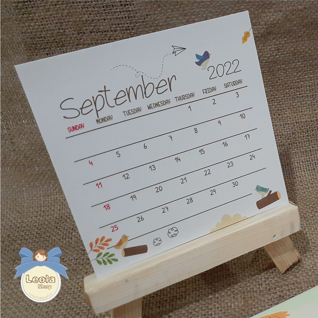 Kalender Meja 2022 / Kalender Meja Mini Lucu 2022