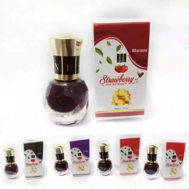 Strawberry Nail henna original pacar nail henna size Mini 5ml