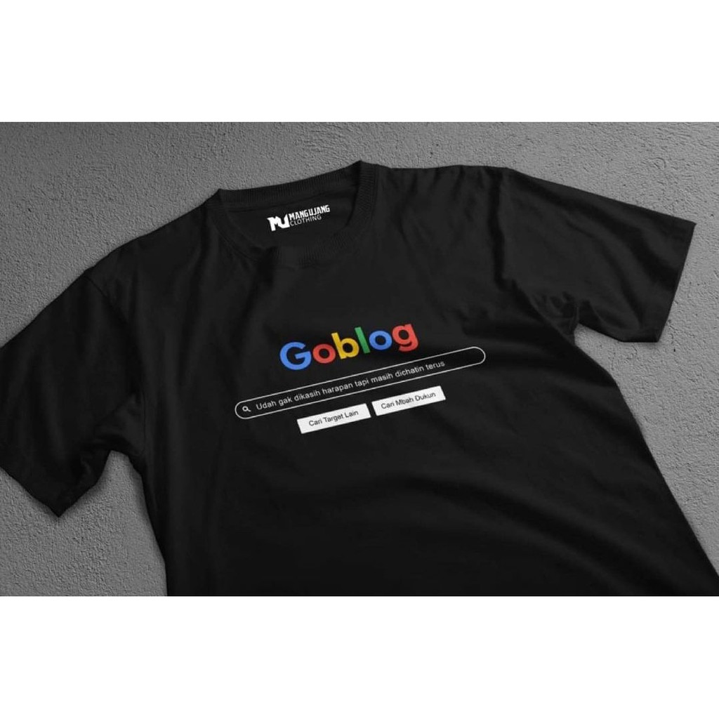 Baju Kaos Tshirt Unik PLESETAN Google Search Sunda Cotton Combed 30s Sablon Polyflex HITAM