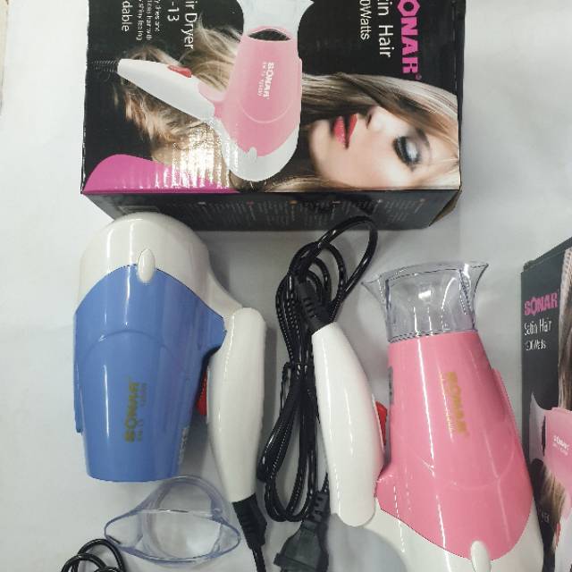 Hairdryer rambut salon alat pengering rambut sonar sn-13 hairdyer mini bisa dilipat