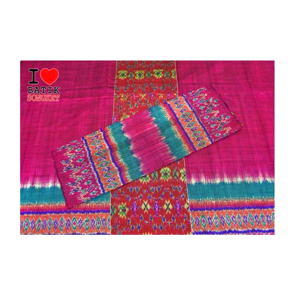 blongket palembang sutra motif 2 songket tenun pengantin melayu riau