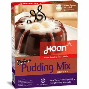 

Haan Pudding MIX agar agar COKLAT chocolate 245gr.