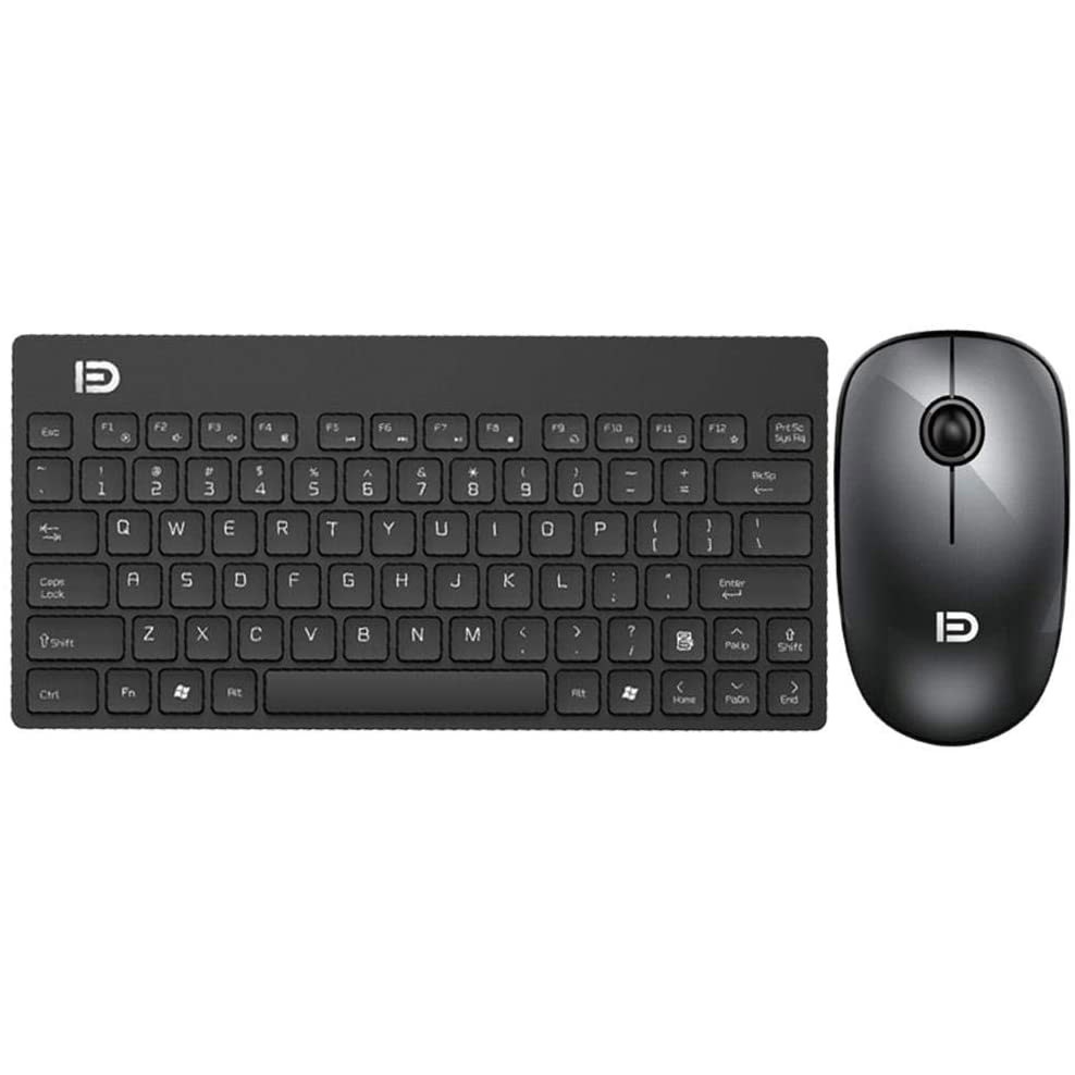 FD Wireless Keyboard Mouse Combo Ergonomis 2.4GHz - G1500 - Black