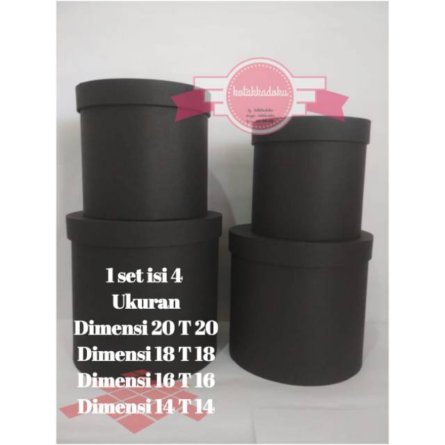 

BLOOMBOX/BOX FLOWERS/GIFT BOX/KOTAK BUNGA 1 SET 4 PCS