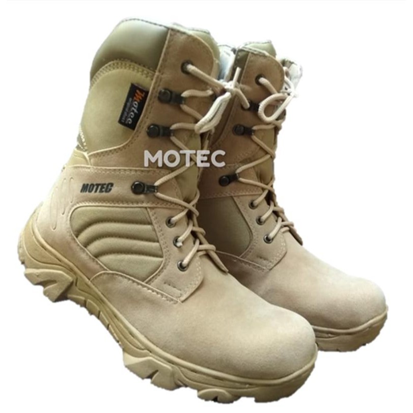 Sepatu Boot Ujung Besi Pria MOTEC Cordura Boots Safety Tracking Hiking Pdl Kerja Lapangan Proyek