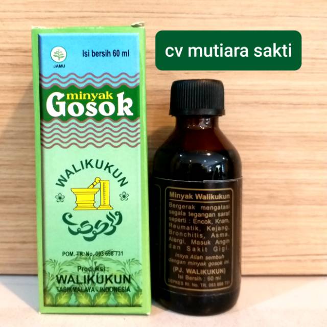MINYAK GOSOK WALIKUKUN 60ml OBAT PEGEL LINU & MASUK ANGIN