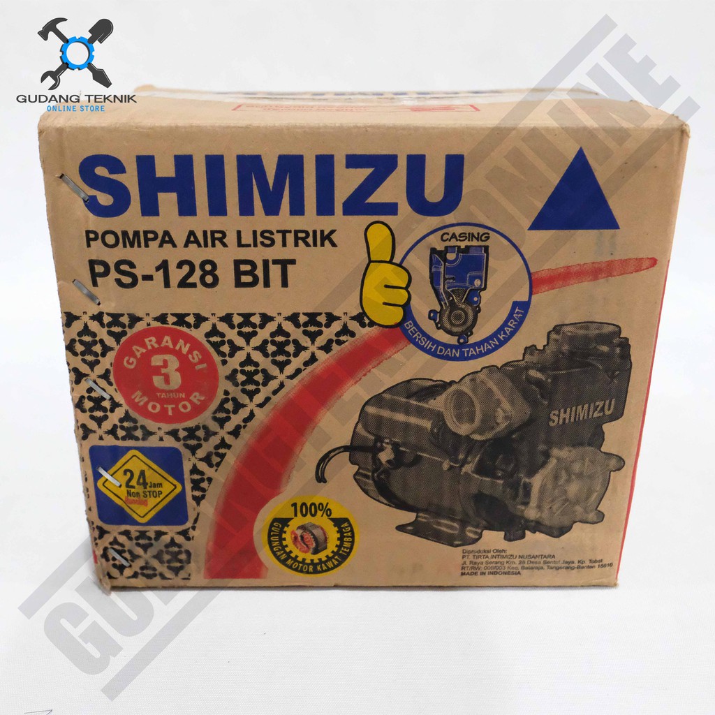 Pompa Air Shimizu PS 128 BIT - Water Pump Pompas Air Listrik 9meter Shimizu