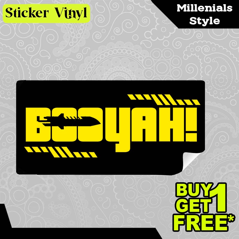 

Stiker Sticker Booyah Semboyan Free Fire Gambar Unik Desain Keren dan Kekinian Aesthetic Bahan Vinyl Satuan Anti Air