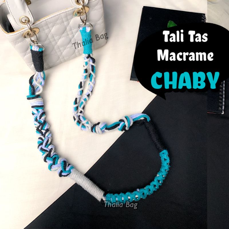 READY STOK STRAP BAG MACRAME CHABY BY THALIABAG ||  MACRAME HANDMADE || STRAP  BY THALIA|| TALI TAS MURAH || SHOULDER BAG MURAH|| SLINGBAG MURAH