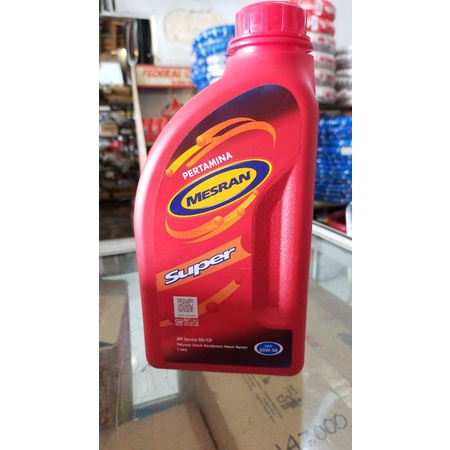 Jual Oli Pertamina Mesran Super Sae W Isi Liter Shopee Indonesia